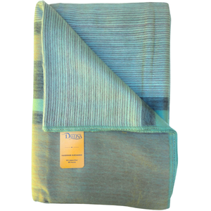 Alpaca Wool Blanket (98"x65"), Light Weight, Soft and Warm - Green