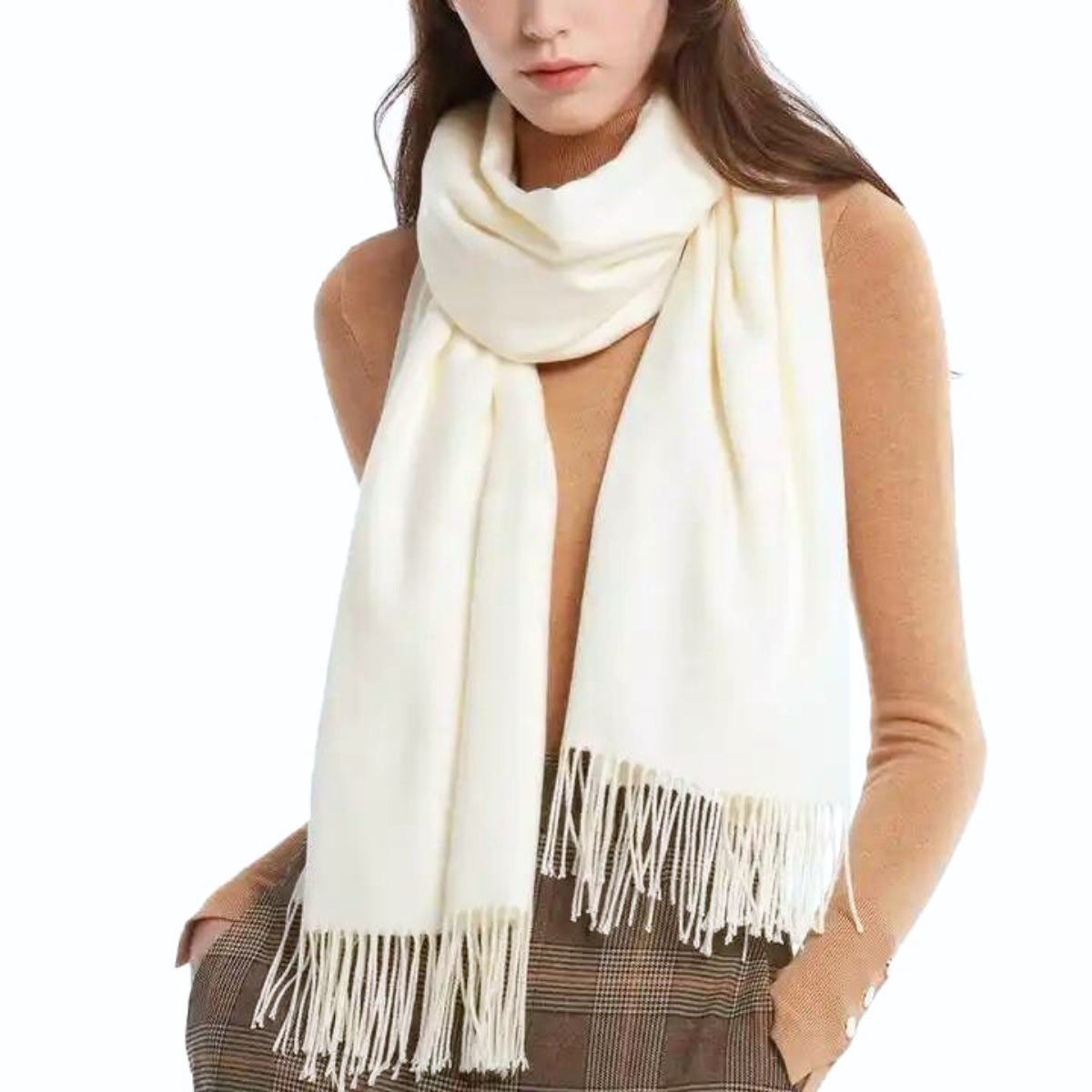 Luxurious Cashmere Blend Scarf , Lightweight, warm Shawl Scarf, Cozy Scarf. | 74" x 26" | Evening Wrap. Perfect Gift for her!