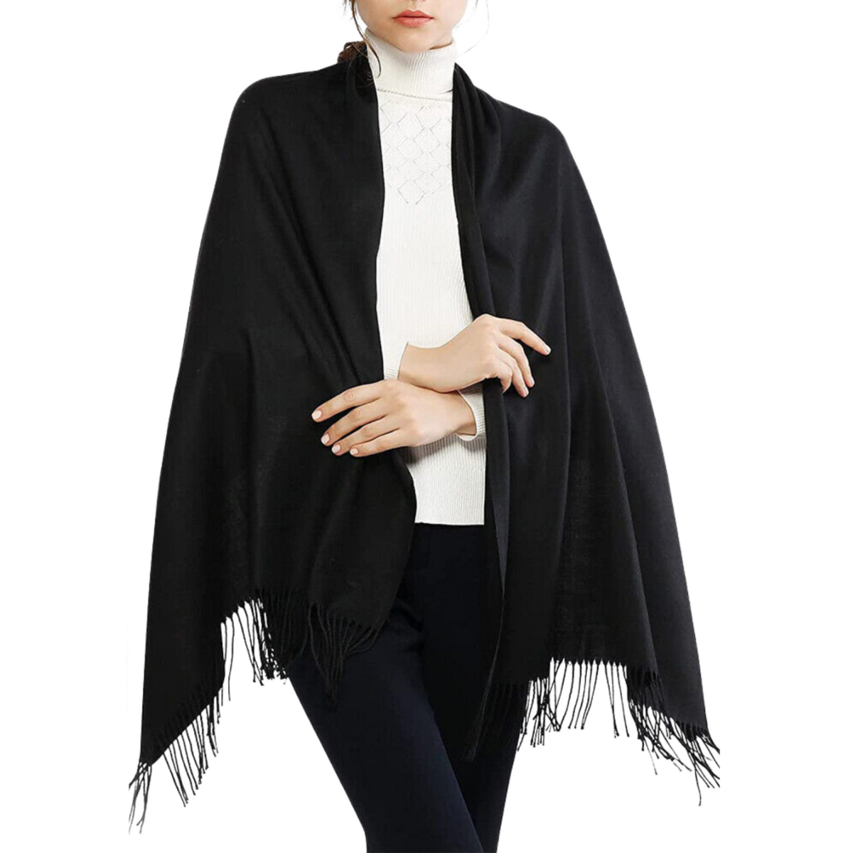 Luxurious Cashmere Blend Scarf , Lightweight, warm Shawl Scarf, Cozy Scarf. | 74" x 26" | Evening Wrap. Perfect Gift for her!