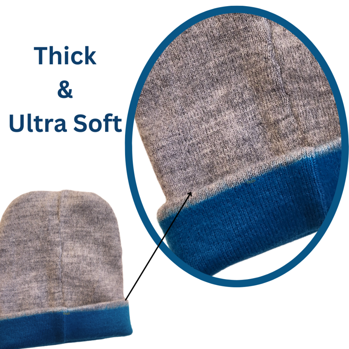 REVERSIBLE 2 In 1 Alpaca Wool Brushed Beanies