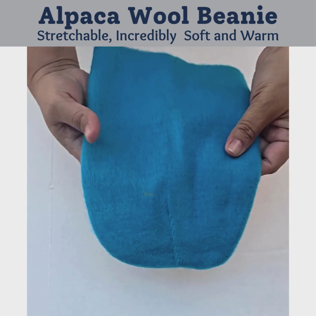 REVERSIBLE 2 In 1 Alpaca Wool Brushed Beanies